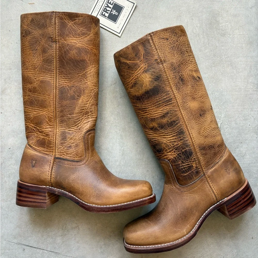 NWT πΊπΈ FRYE 14L Campus Boots - Picture 12 of 16